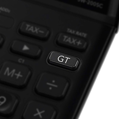 Calculatrice de bureau Casio JW-200SC - écran 12 chiffres - noir